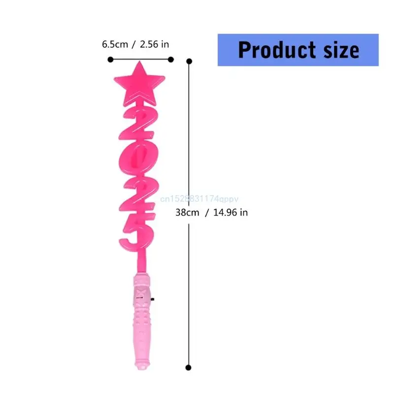 어린이와 성인을위한 다채로운 라이트 업 스틱 마법의 지팡이 장난감 새해 축하 Dropship