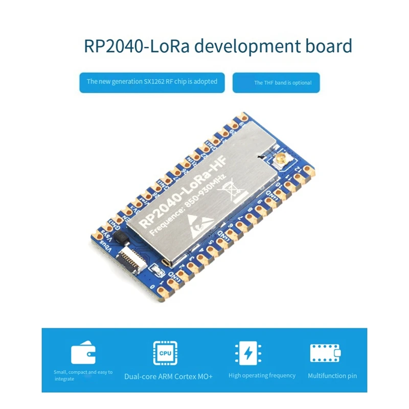 RP2040-Lora HF Development Board Kit+Adapter Board SX1262 850-930Mhz Development Board Supports GFSK Lora