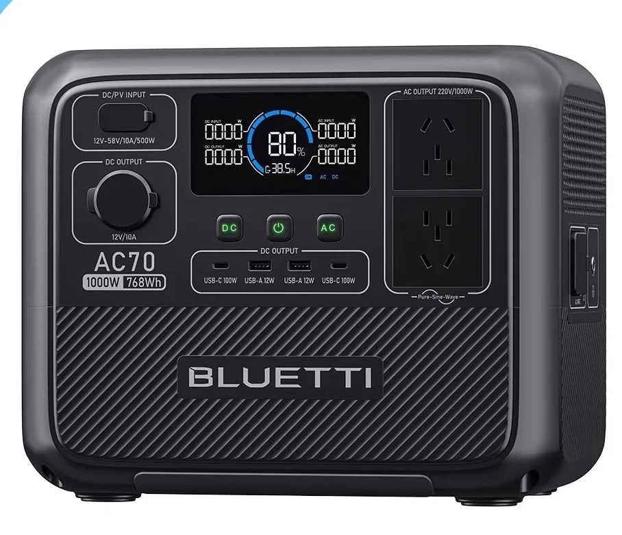 

Deposit PricePortable Power Station, 768Wh LiFePO4 Battery Backup W/ 2 1000W AC Outlets (Power Lifting 2000W), 100W Type-C