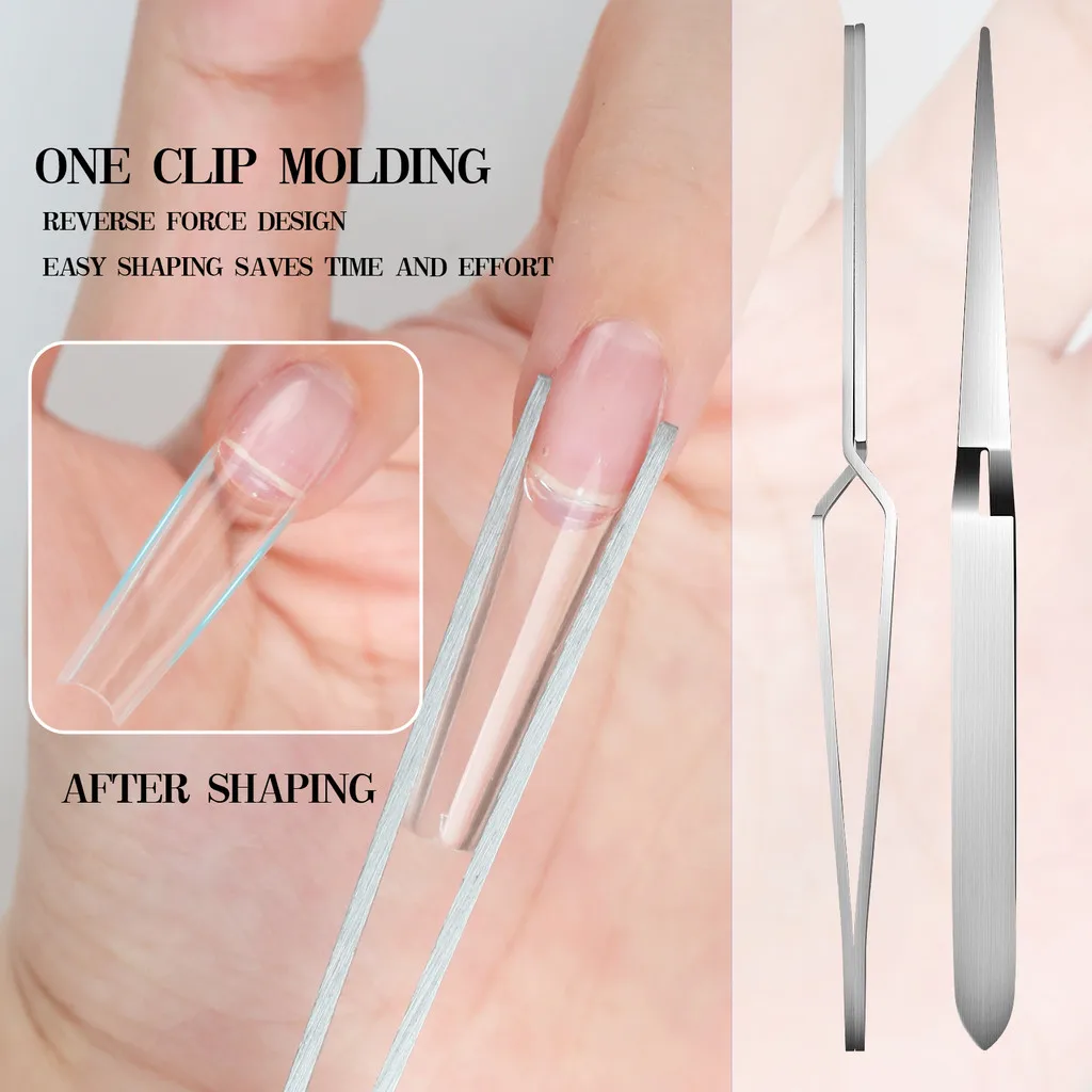 

Shaping Clip Multifunction Stainless Steel Nail Art Shaping Tweezers Nail Clip Manicure Tools New Nail Art Tool For Accessories