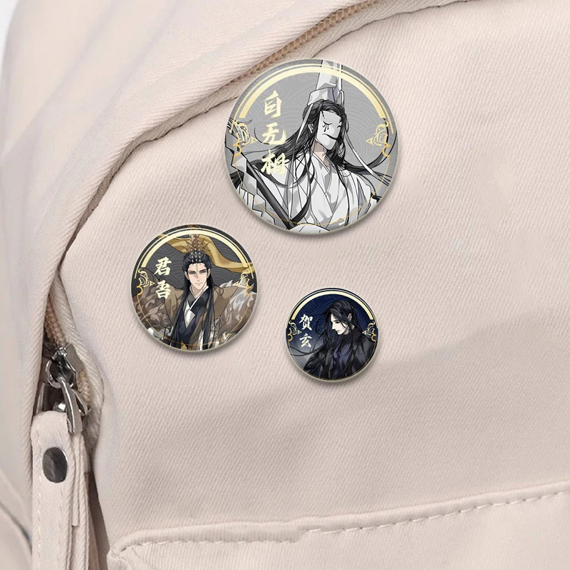 Heaven Official\'s Bênção Anime Badge, Xie Lian Figura Dos Desenhos Animados Broches, Cosplay Exquisite Esmalte Pinos para Acessórios Mochila