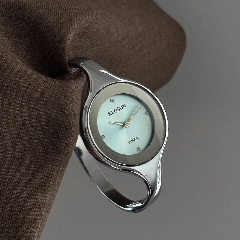 Blue romantic fashion quartz watch 2025 new light luxury niche bracelet simple high-end waterproof women's watch birthday gift