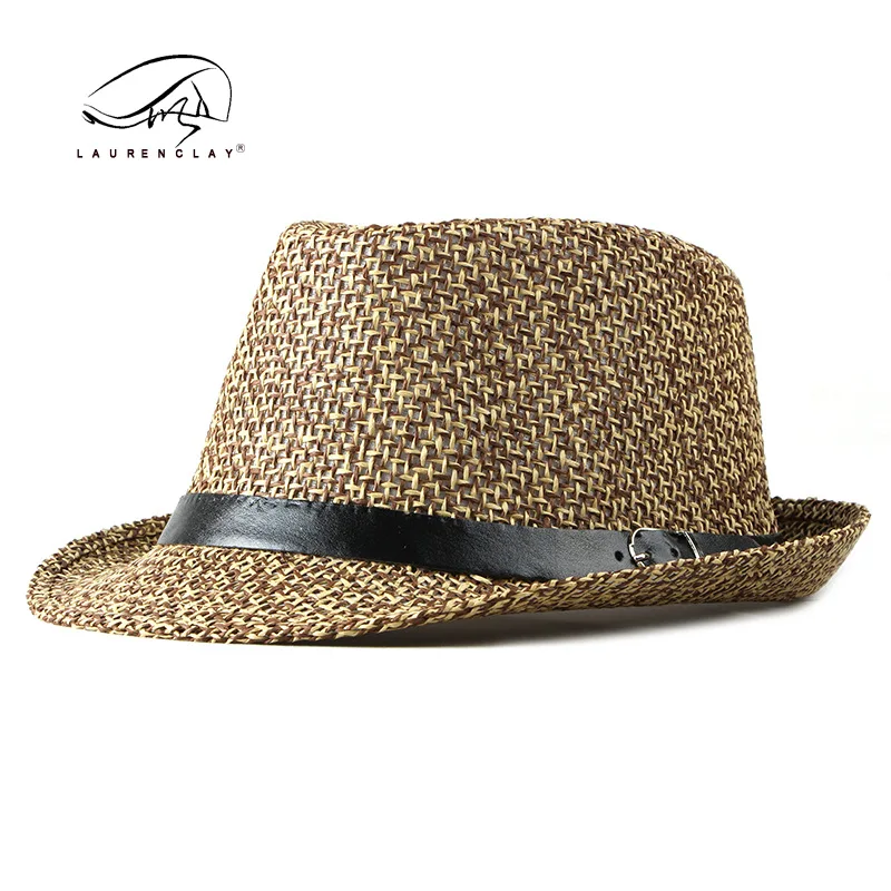 Chapeau Fedora en maille respirante pour hommes et femmes, casquette de voyage, protection solaire de plage, mode britannique, vente en gros, printemps et été