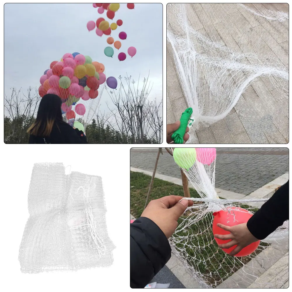

Balloon Release Net Party Supplies Drop Bag White Transport Reusable Large Foldable Store Balloons Dust Guard Ceiling Net