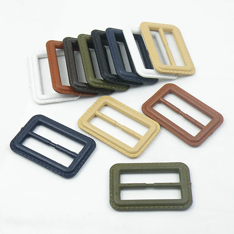 High-End Leatherette Belt Buckle Unisex Coat Black Multi-Color Waist Belt Cuff Fastener Versatile Clothing Button DIY Sewing