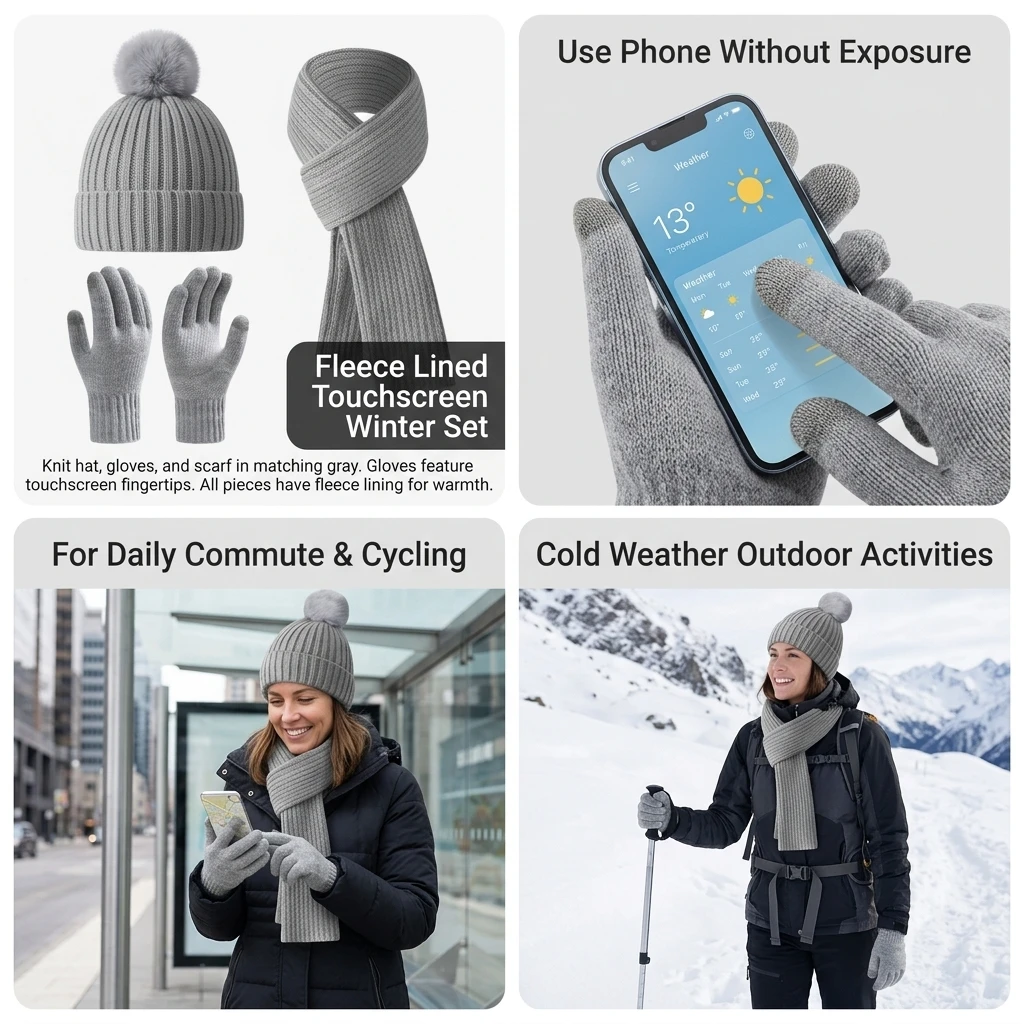ชุดหมวก ถุงมือ ผ้าพันคอสำหรับฤ - Cycling Commute Essentials บทวิจารณ์และราคา