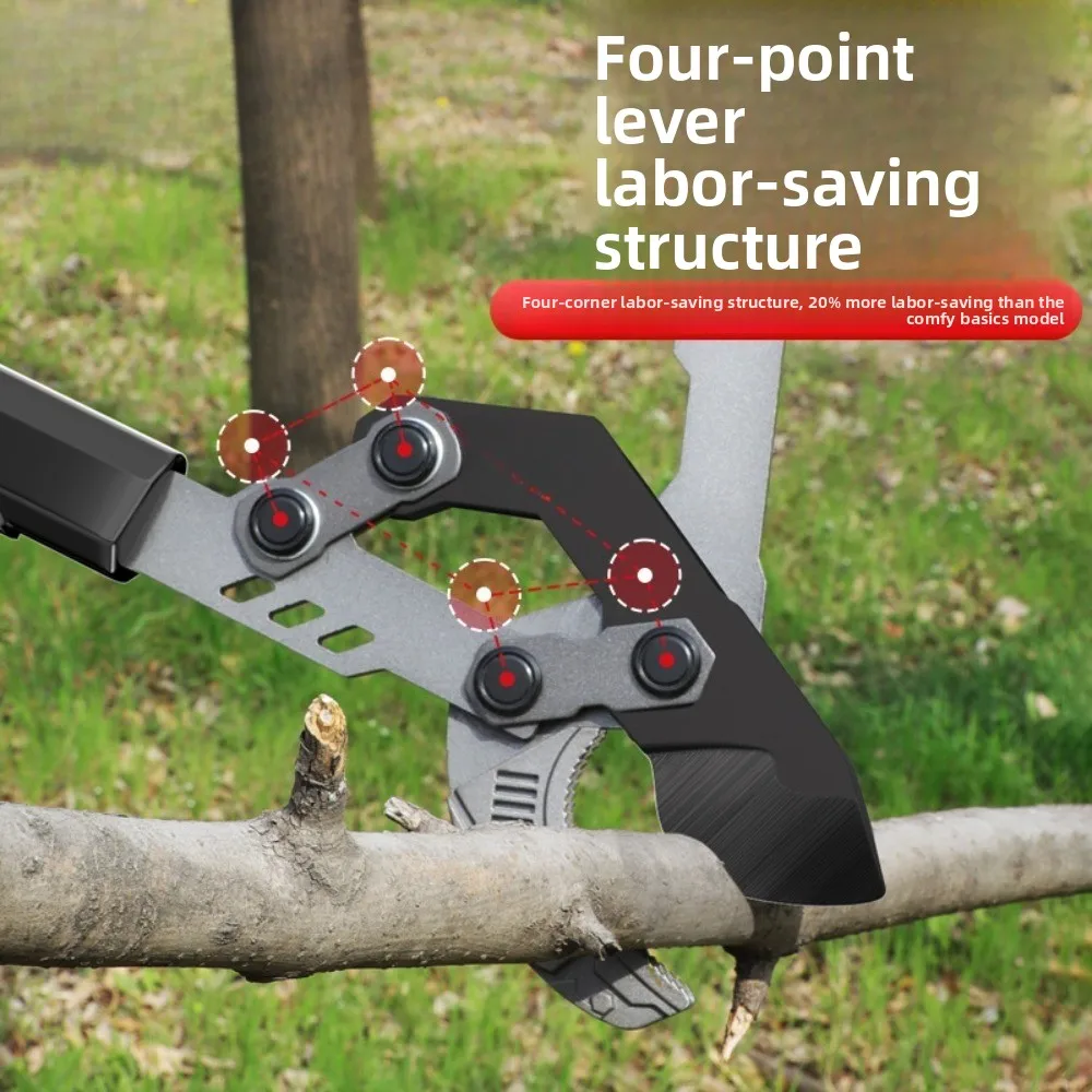Heavy Duty Extendable Pruning Loppers SK5 Steel Thick Branch Trimming Tool For Fruit Tree Maintenance
