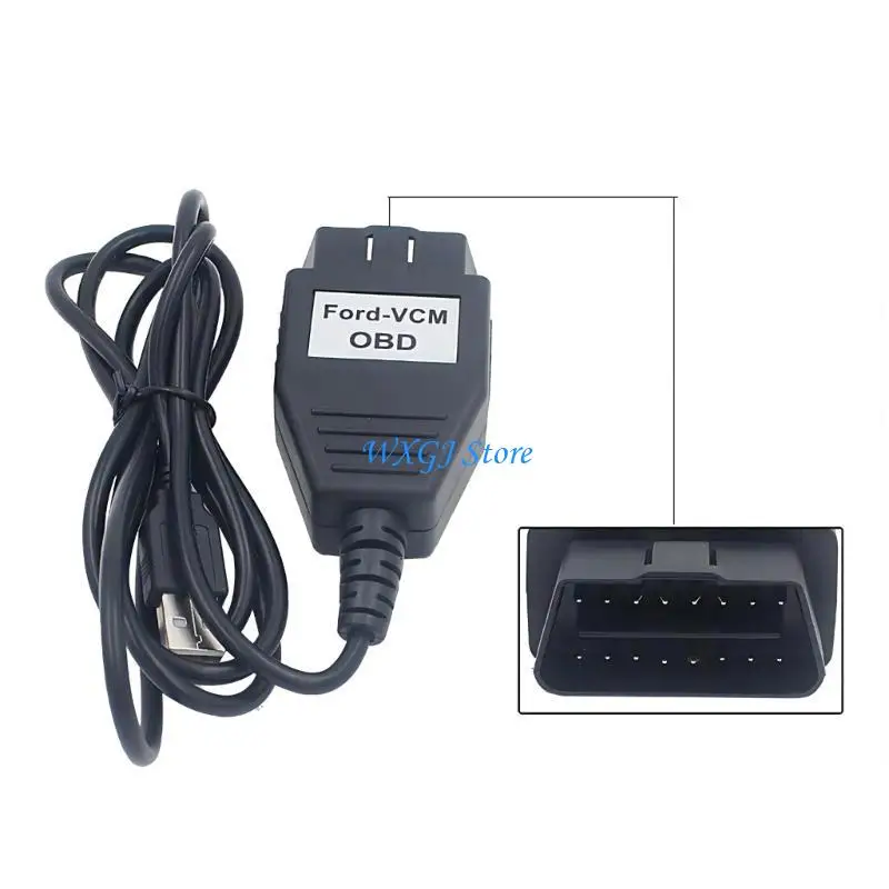 

37JE Auto Scanner Tool For VCM OBD Diagnostic FOCOM USB Cable Support Multi-Language Diagnostic