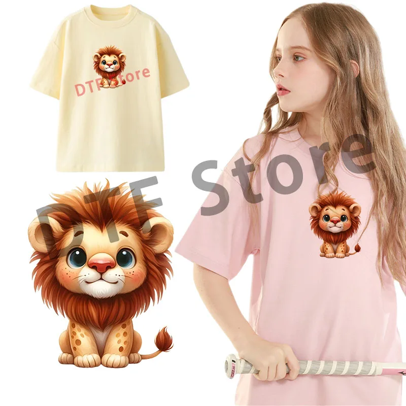 Latest Design Animal Series dtf transfers ready to press children clothing Heat Transfer Printing On Clothes Iron on transfer