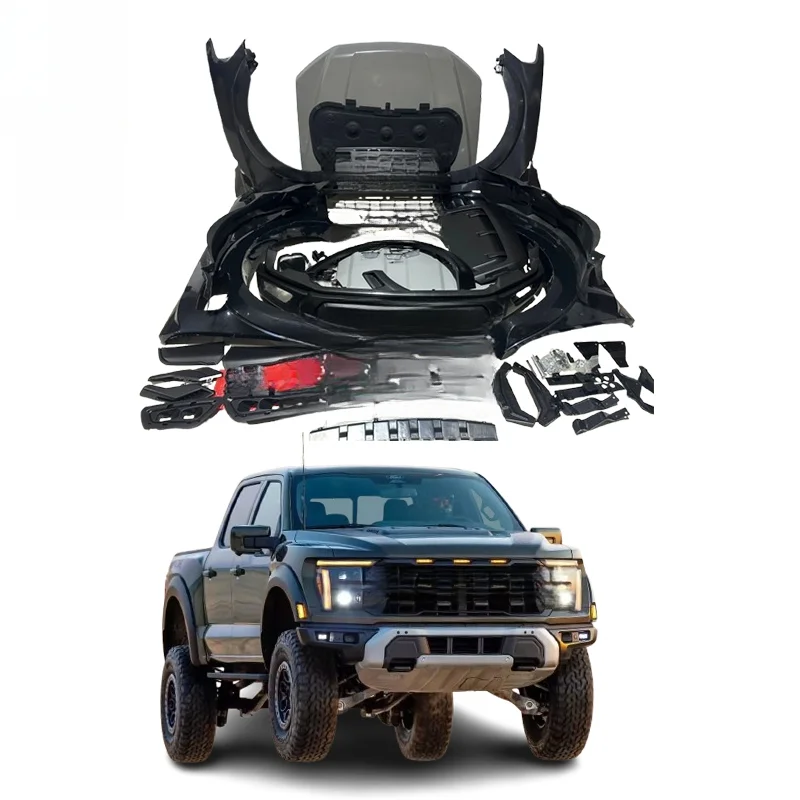 High Quality Full Body Kit For T6 T7 T8 2012-2021 Upgrade To 2025 Raptor Style Pickup Mod Parts