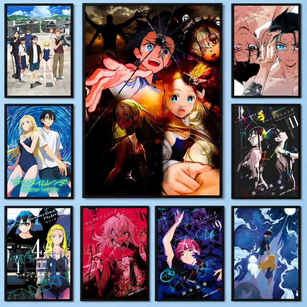 Summer Time Rendering Unique Anime Print Poster DIY Wall Art Print Decorative Mural Home Decor Gift Unframed
