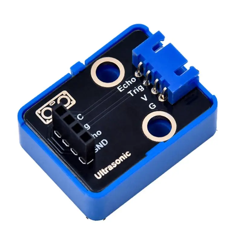 B78B-For Legos Compatible Ultrasonic Adapter Module For Arduino Ultrasonic Sensor DIY Electronic Building Blocks With Case