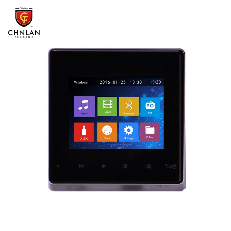 

CH1861 Mutil-room in Wall Bluetooths Audio Amplifier Background Music Controller