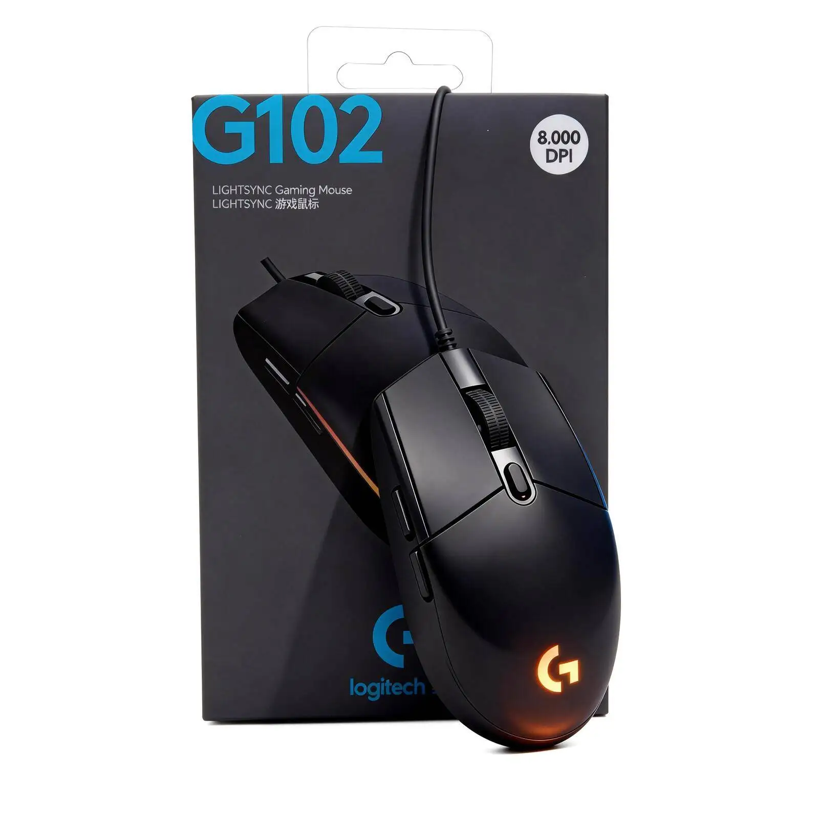 

Logitech G102 Wired Gaming Mouse, 1000Hz Polling Rate, 20M Click Durability, HERO Sensor for Esports G203./G402G/M100R