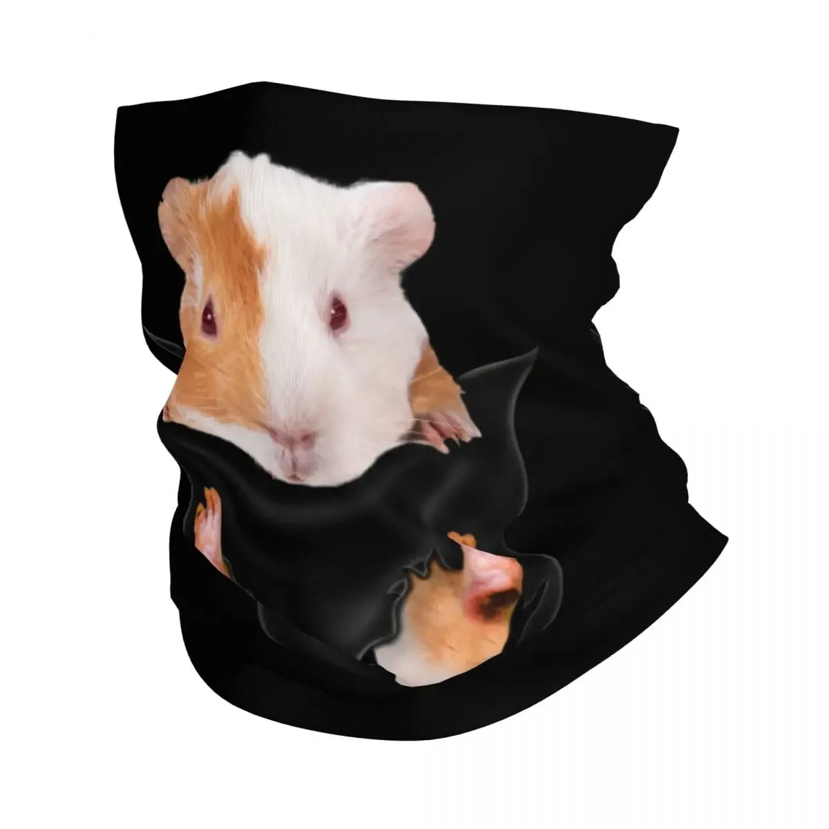 Funny Guinea Pig In Pocket Winter Headband Neck Warmer Men Women Ski Cycling Tube Scarf Pet Owners Face Bandana Gaiter