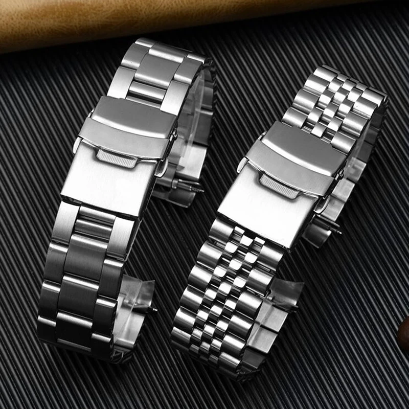 22mm Diving Steel Metal Strap For Casio MDV-106 MDV-107 Watch Men Sport Bracelet Stainless Steel Watchband Replacement Wristband