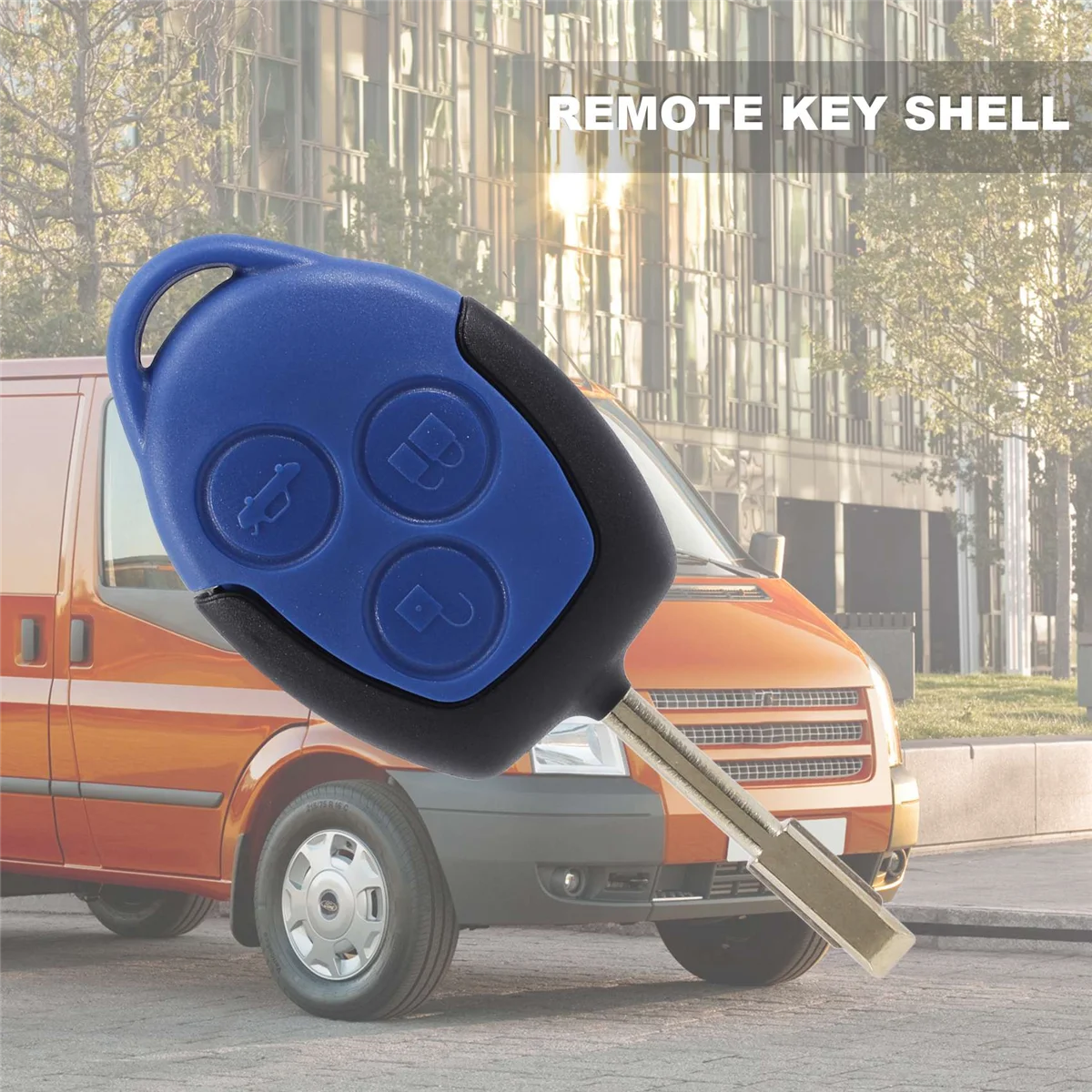 3 button cover shell key remote control body & keys for transit