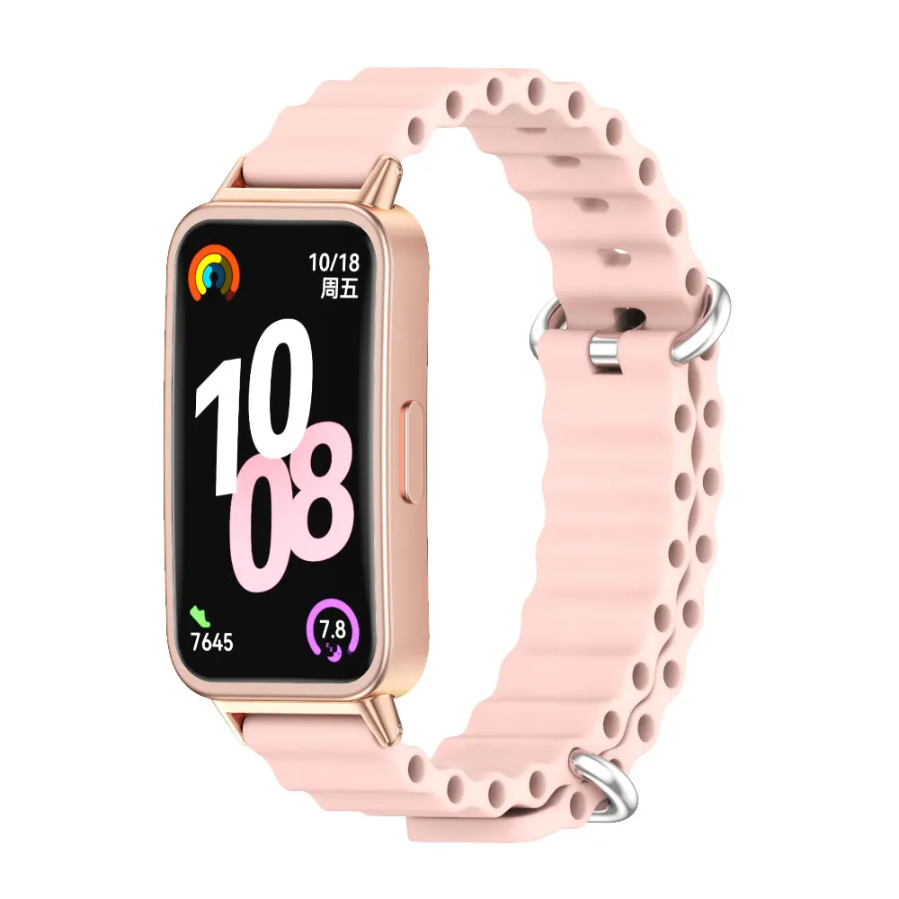 Bracelet pour Huawei Band 10 accessoires bracelet pour Huawei bande intelligente 10 9 8 bracelet de montre en Silicone pour Huawei Band 9 remplacement