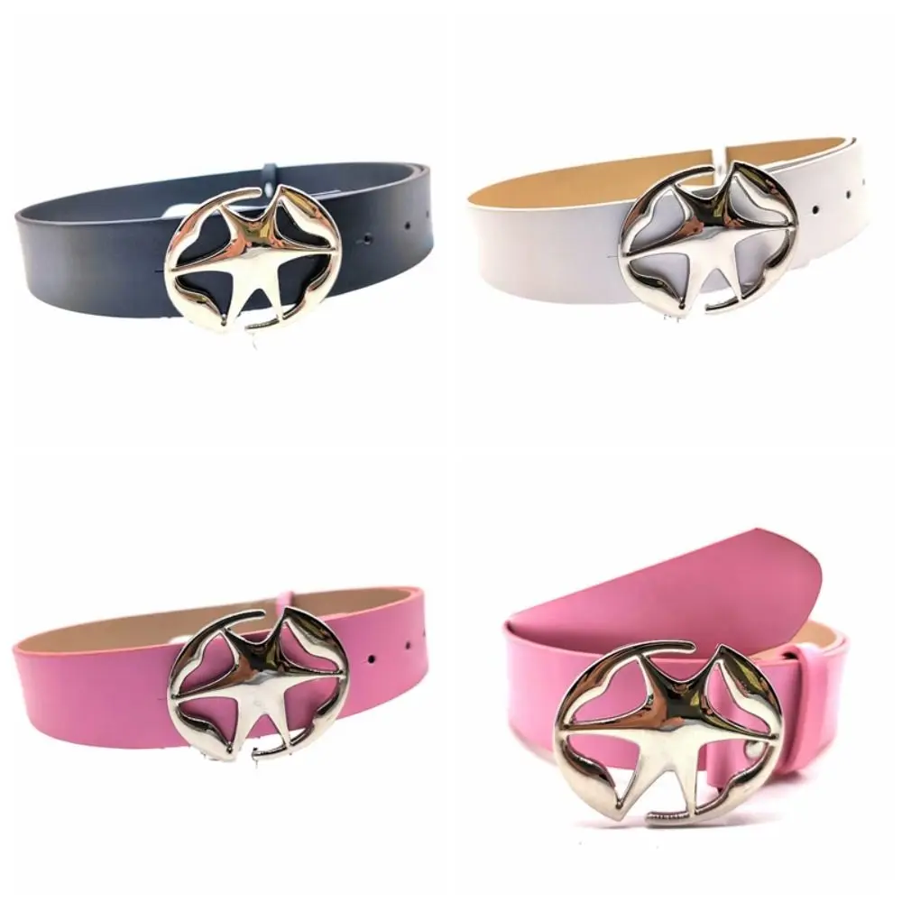 

Vintage Star Buckle Belts For Women PU Leather Waist Belt y2k Trendy Personalized Decorative Jeans Waistband Accessories