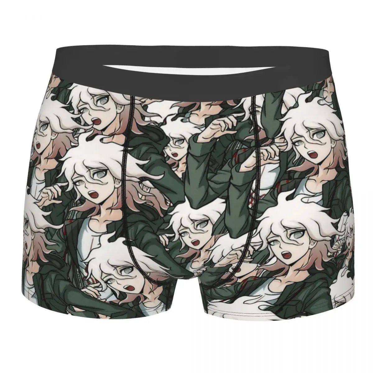 Nagito Komaeda Voice Hope Retro Danganronpa Makoto Game Calzoncillos bóxer para hombres, ropa interior muy transpirable, regalos de cumpleaños