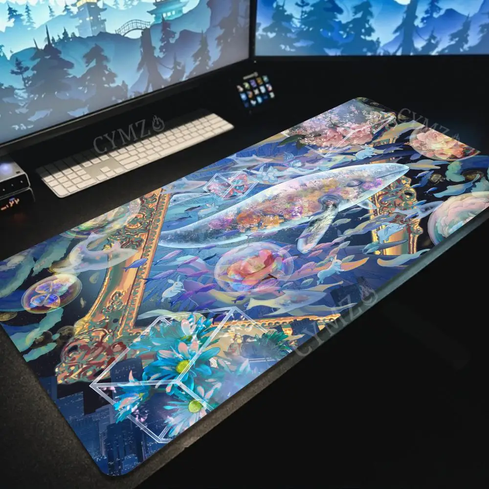 

Dreamy fairy tale scene illustration design Mouse Pad Desk Mat gaming mats anti-slip Durable pc accessories keyboard mouse pads