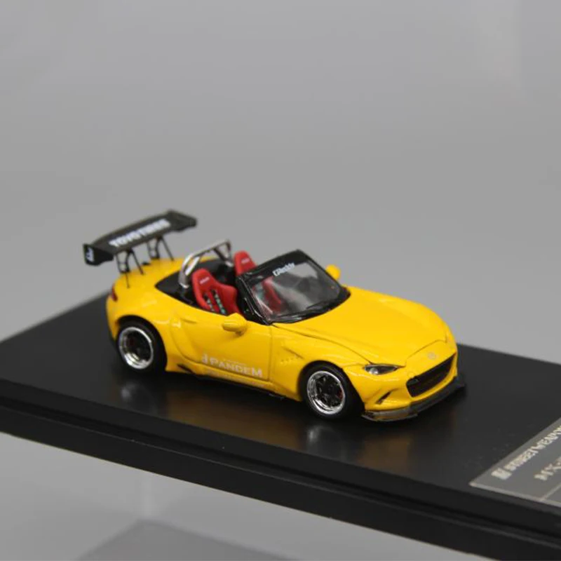 1:64 Scale Mazda MX-5 MX5 Rocket Bunny Simulation Car Model Alloy Diecast Toy Vehicle Fans Adult Collectible Souvenir Gift