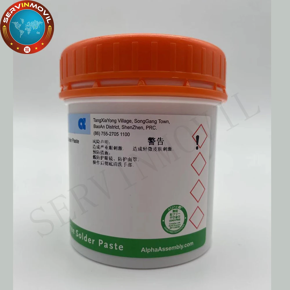 Alpha OM550 Solder Tin Paste 138℃ Melting Point 0.5KG Welding OM550 Flux Soldering Cream Repair PCB BGA CPU LED Rework Tools