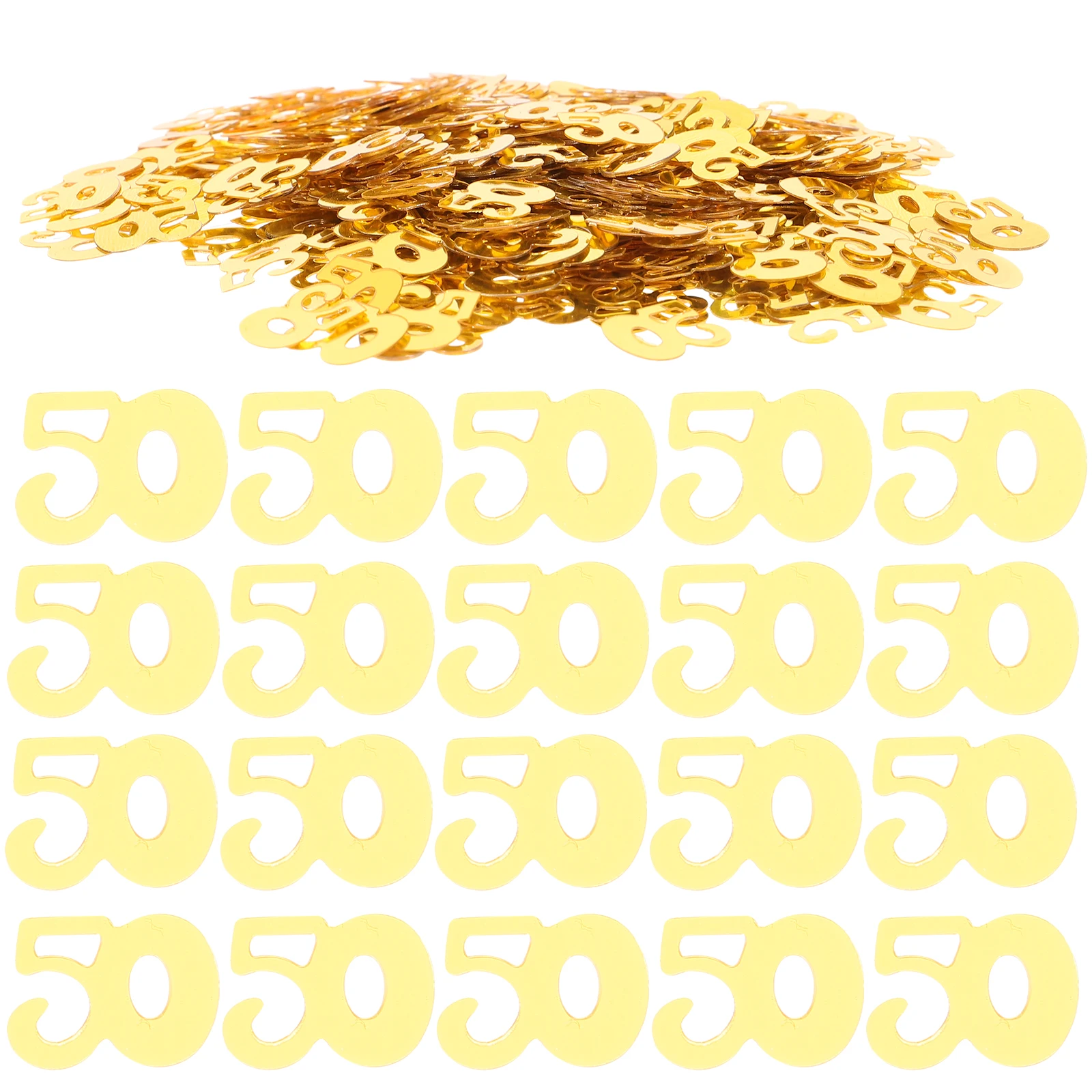 

1200 Pcs Number Confetti Birthday Party Confetti For Party Supplies Wedding Anniversary Celebration Sequins Decor