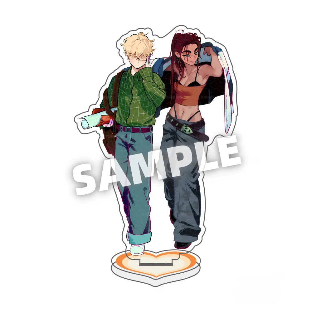Anime ALIEN STAGE IVAN TILL LUKA SUA MIZI Geschenkspielzeug Acryl-Standmodell Actionfigur Ornament Zubehör Modell Desktop-Schlüsselanhänger