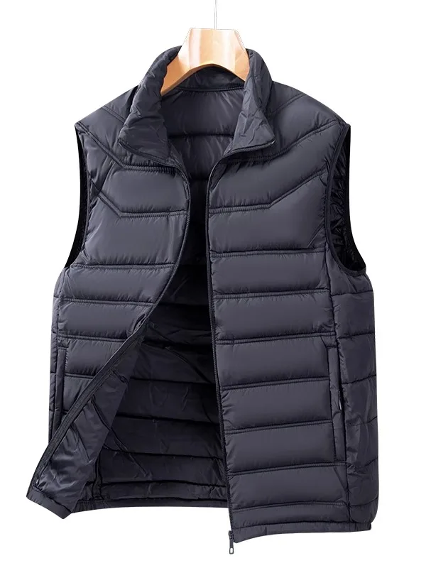 

Мужской хлопковый жилет: повседневный, для мужчин среднего возраста, деловой, теплый, ветрозащитный, осенне-зимний, новый, модный, городской стиль