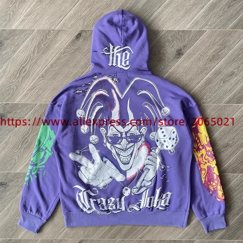 Cardigan Lost intricacy Cactus Jack Hoodie Men Women Vintage Purple JOKER Oversize Hooded