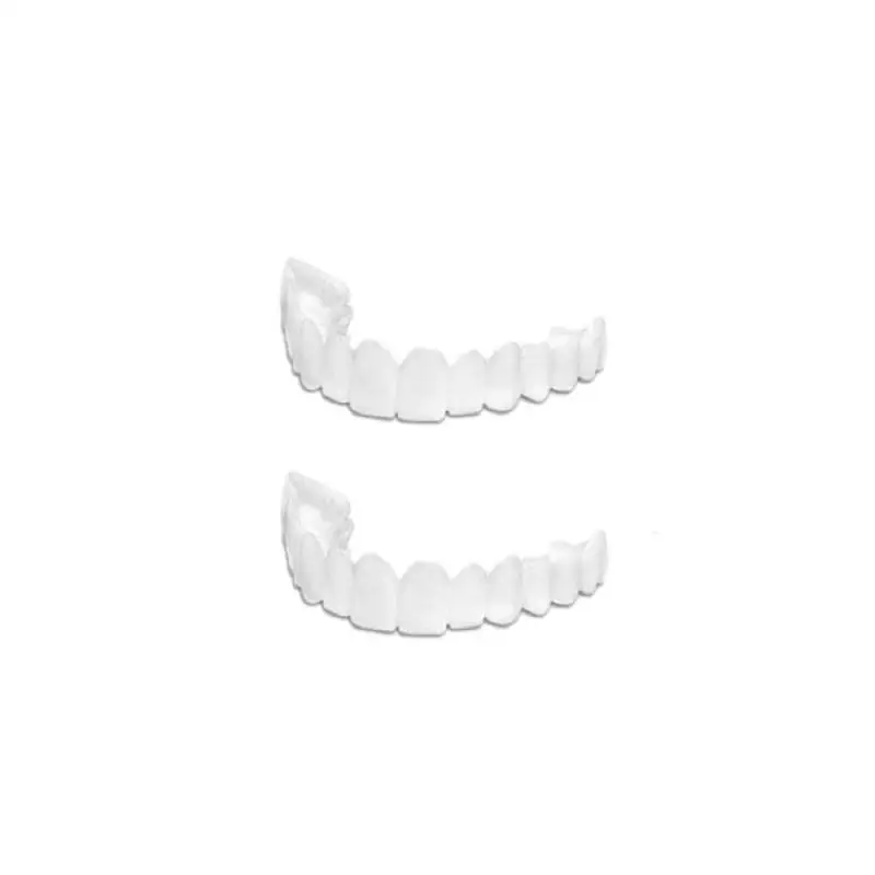 1/2/3Box Teeth Fake Teeth Simulation Braces Veneers Dentures Cosmetic Fake Tooth Cover Instant Smiling Lower Upper White