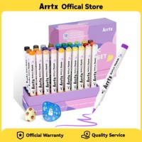 NEW Arrtx 30 Colors Acrylic Paint Pens for Rock Painting Extra Brush Tip Water Based Paint Markers for Stone No Toxic No Odor