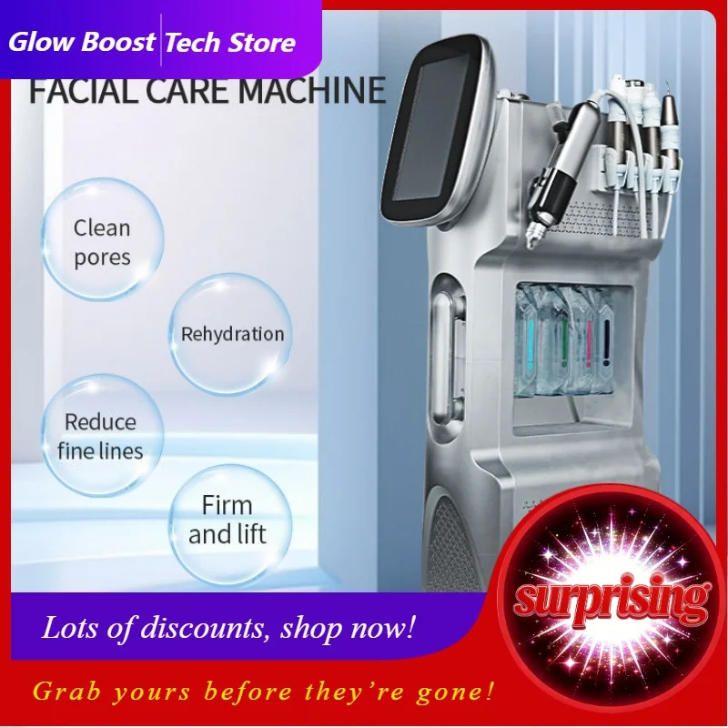 NYNew Hydro Beauty Skincare Facial Machine 9 in 1 Hydro Facial Machine