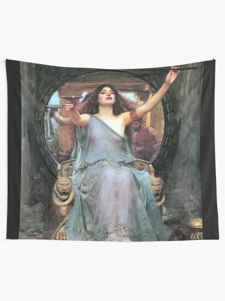 Circe offering the cup to Odysseus - John William Waterhouse Tapestry Bedroom Decor Aesthetic Wall Mural Anime Decor Tapestry