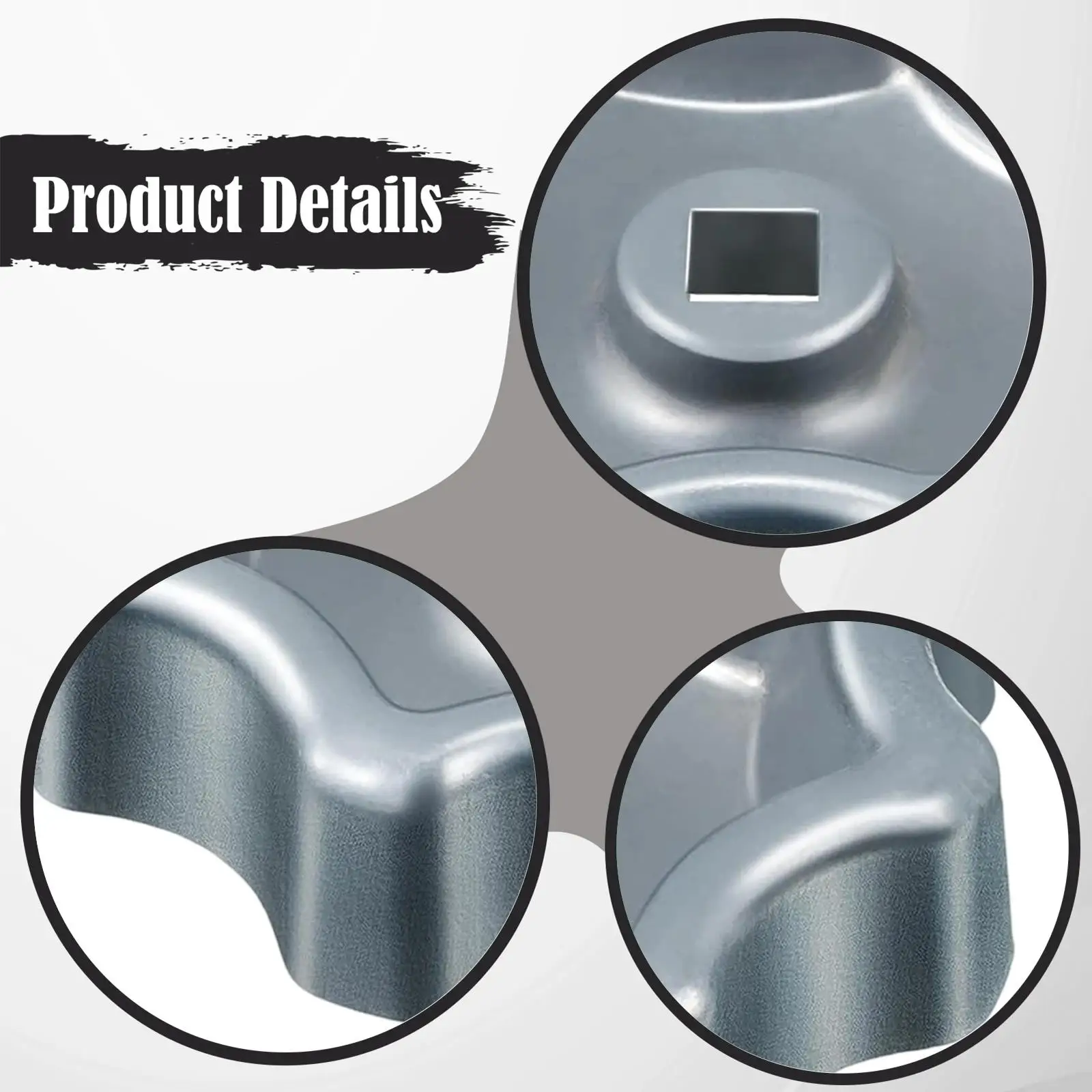 Commercial Faucet Handle Replacement Alloy Knob with Mounting Hardware for Outdoor Washroom Kitchen Sink Basin Use