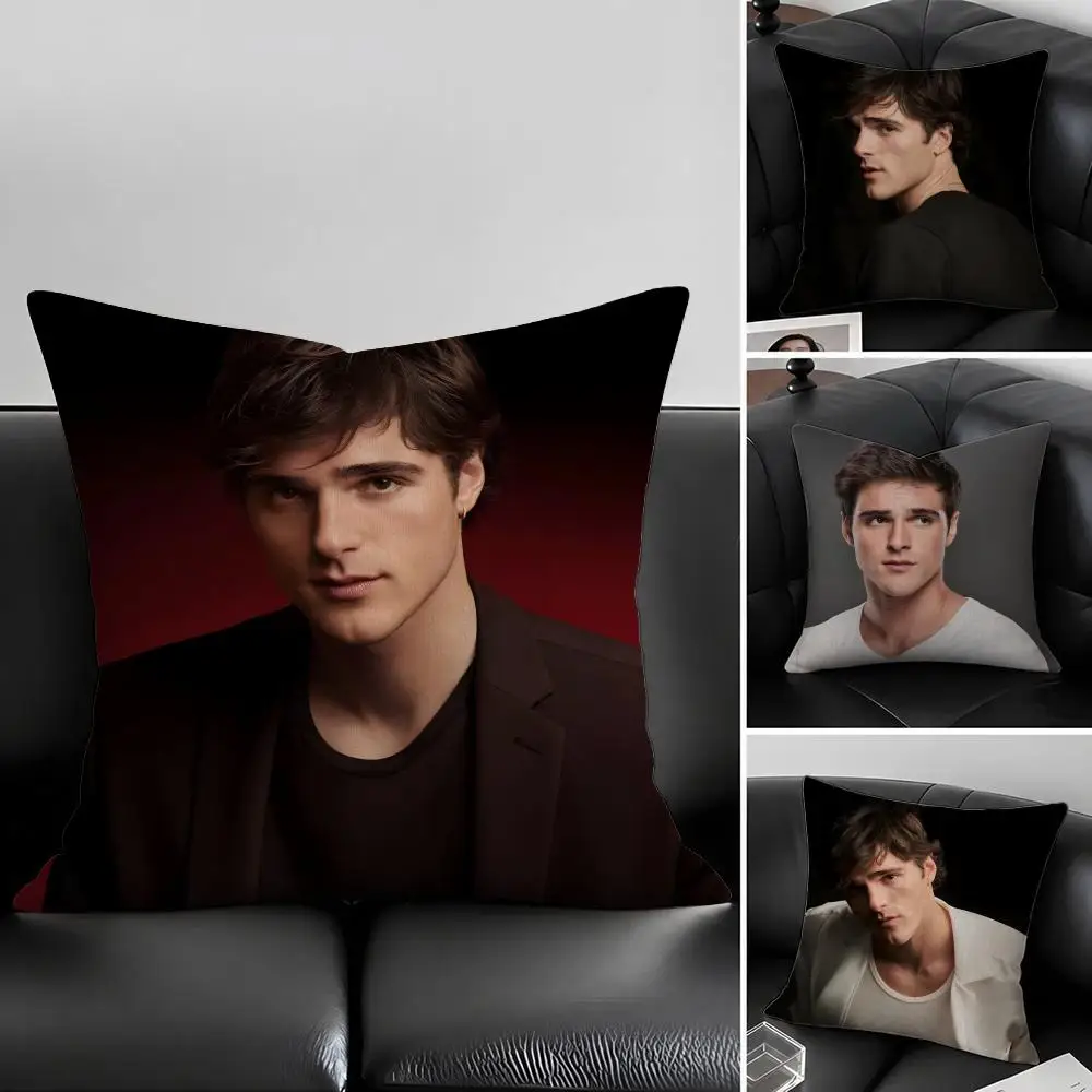 Actor J-Jacob E-Elordi Cushion Cover Natural Linen Pillowcase Set, All-in-One Decor for Sofa, Bedroom & Chair