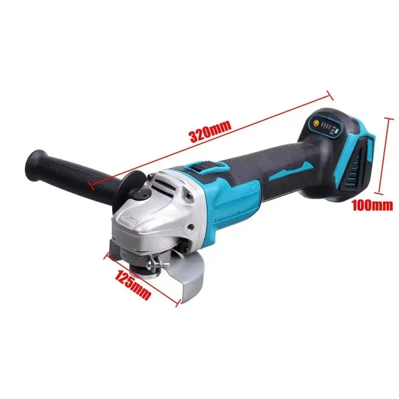 

230mm 9 Inch 12000rpm Cordless Brushless Angle Grinder Lithium Battery Metal Cutting Sander Angle Grinder