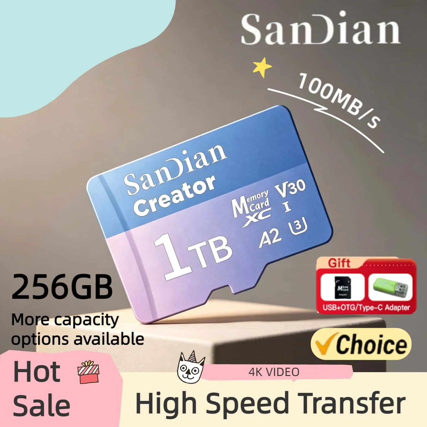 

Original Micro TF SD Card V30 U3 128GB 256GB High Endurance For Dash Camera Home Security Surveillance Full HD DVR