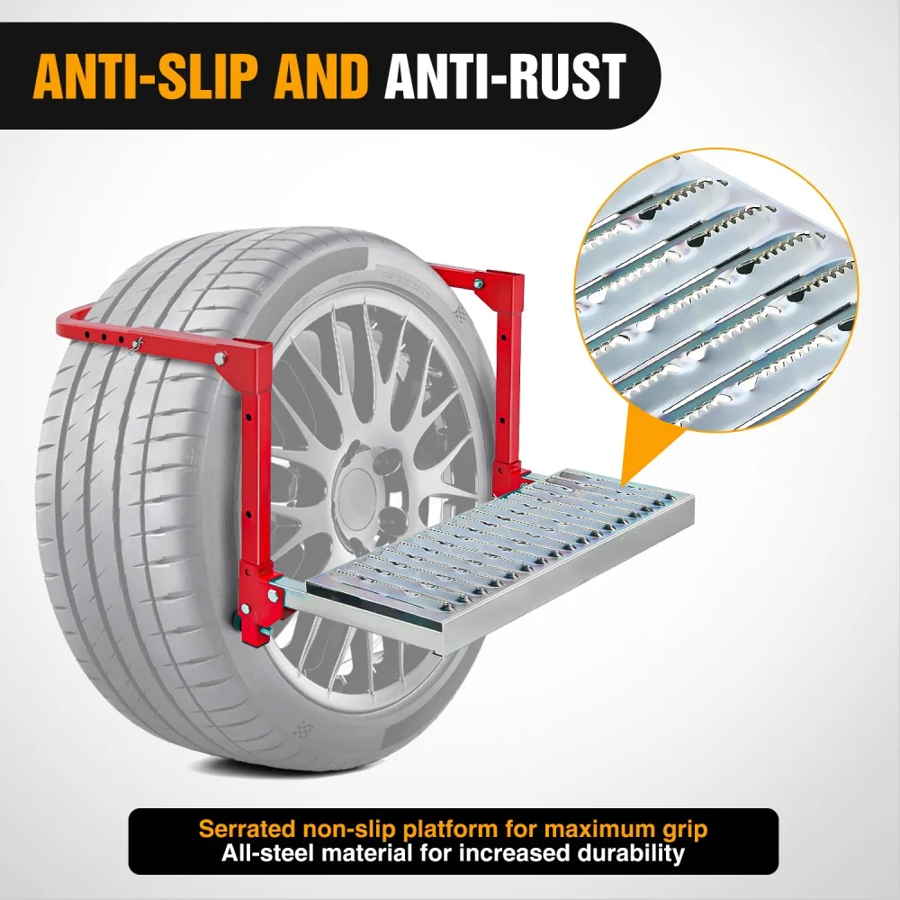 

Складная усиленная подножка Nilight красного цвета для шин шириной 10-15 дюймов, портативная, для грузовиков и кемперов