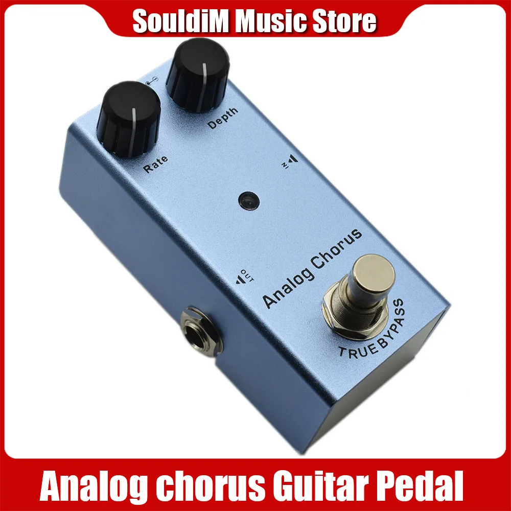 Analog Chorus Effect Pedal with Depth and Rate Knobs Mini Single Guitar Pedal for Electric Guitar Accessories