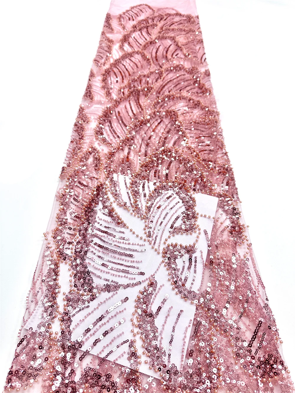 

Африканские тюлевые кружевные ткани с пайетками 2026: высококачественные нигерийские кружевные ткани с вышивкой бисером для пошива женских праздничных платьев