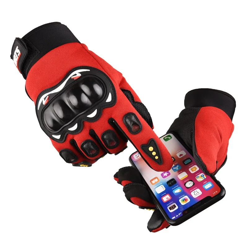 

Men's motorcycle thermal gloves with touch screen, mobile phone, closed finger racing gloves suitable for outdoor cycling