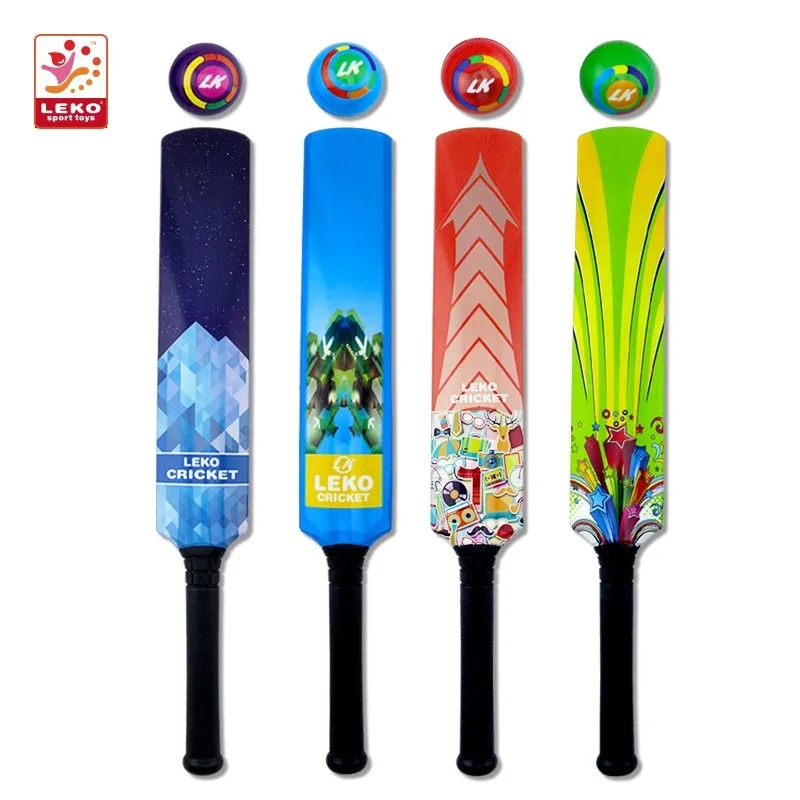 Promotional PU Foam Soft Cricket Set Cricket Bat And Ball For Children Avoid Injury