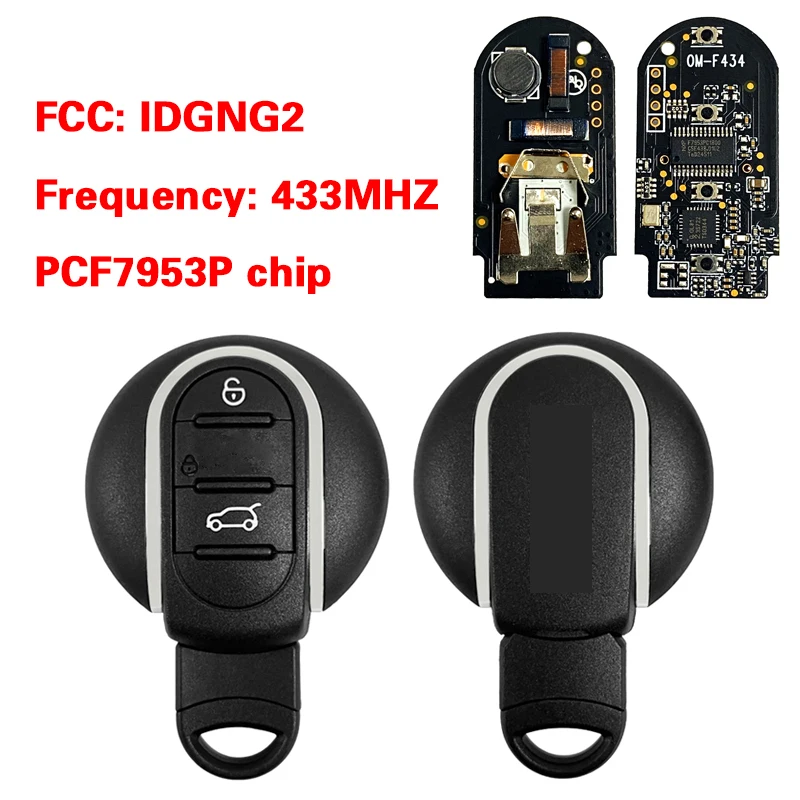 

CN006085 Aftermarket 3 button Remote Key For BMW MINI keyless Smart key for Korea car 434mhz PCF7953P chip Model IDGNG2