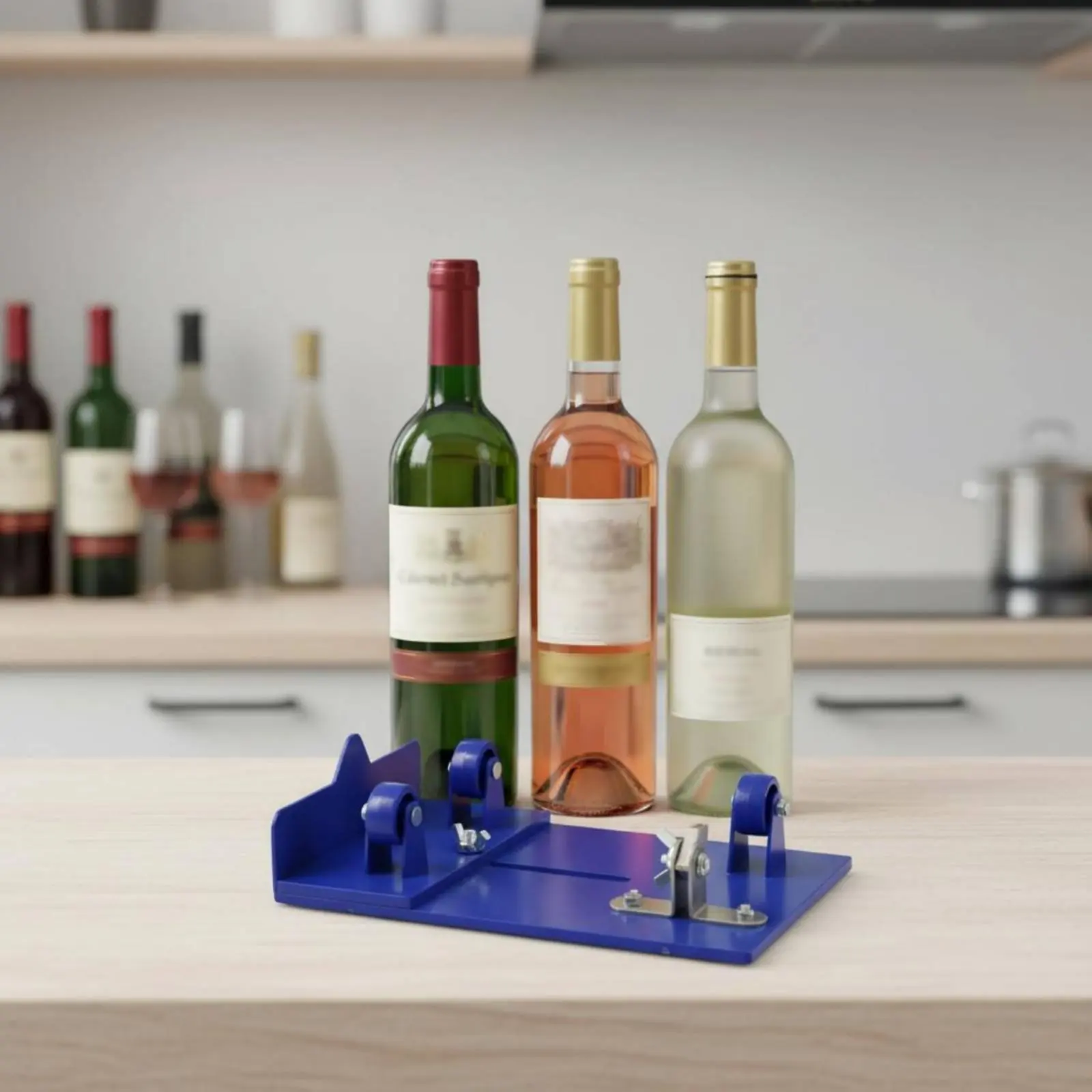 

Wine Bottle Cutter Adjustable Glass Bottle Cutter Sturdy Clean Cuts for Crafting
