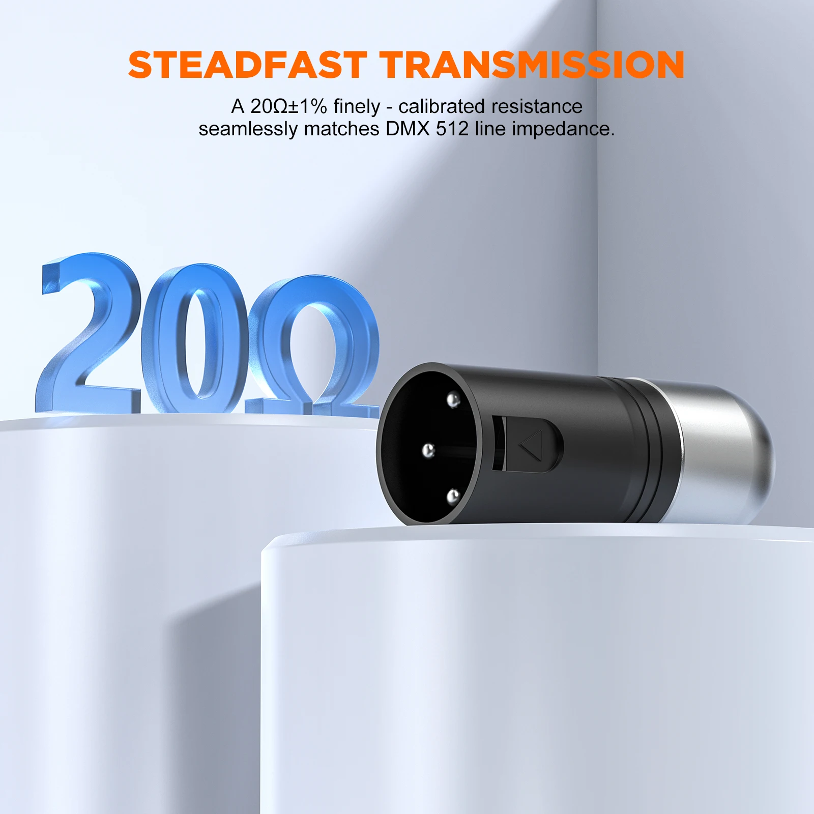 Yiflamefly 8Pcs DMX Terminating Resistor Stainless steel For DMX512 stage lighting control system.