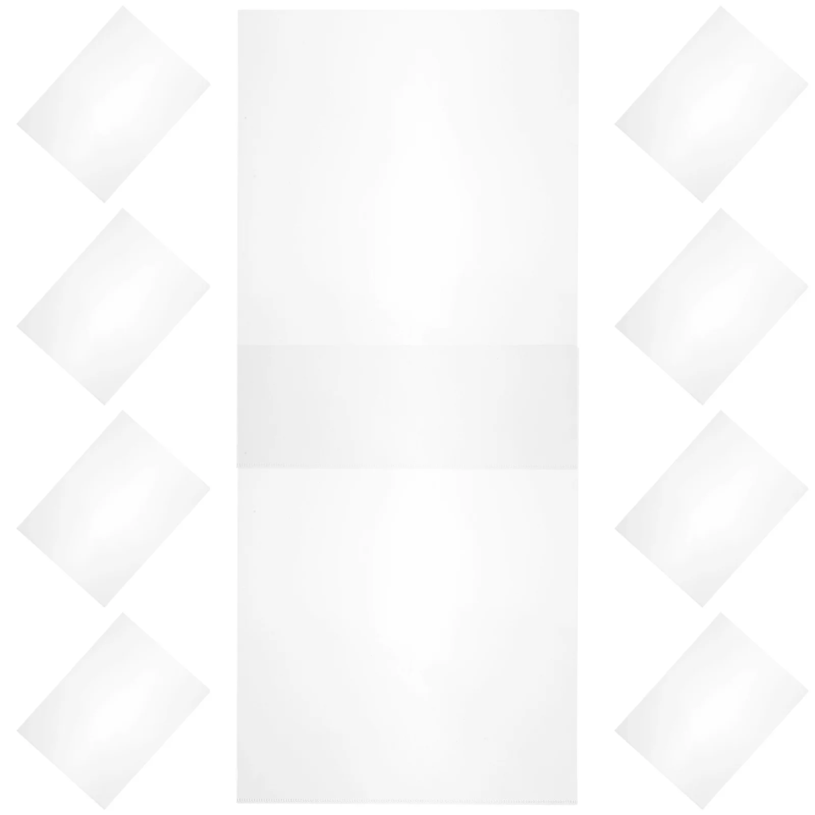 

24pcs Transparent File Protector Clear Plastic Folder For Office Study Document Storage Paper Protective Sleeve Pp