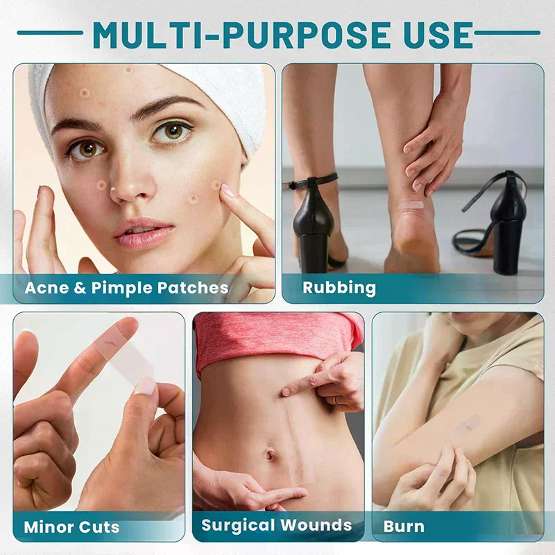 Hydrocolloid Roll Wound Care Patch Bandages Self-Adhesive Bed Sore Highly Absorbent No Leak Stick Safe