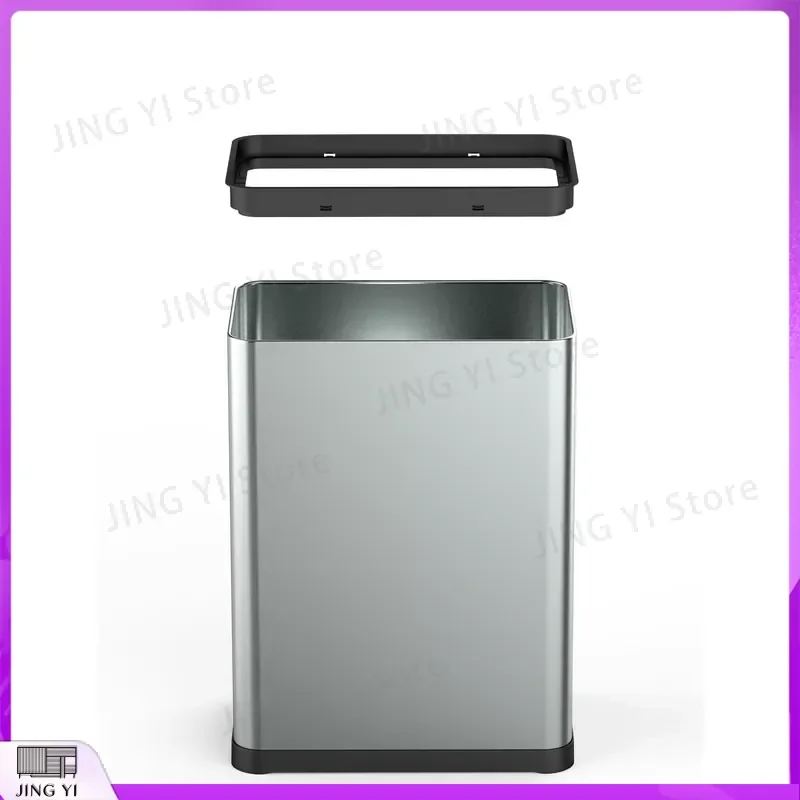 50L Smart Trash Can Automatic Sensor Infrared Motion Detection Stainless Steel Garbage Bin for Kitchen Office Home Waste